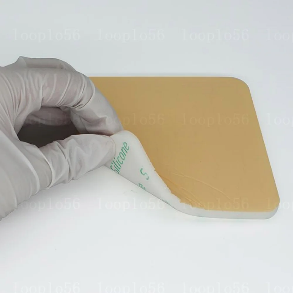 5-100pcs Silicone Adhesive Dressing Wound Healing Foam Absorbent Dressing Foam with No Border Wound Dressing
