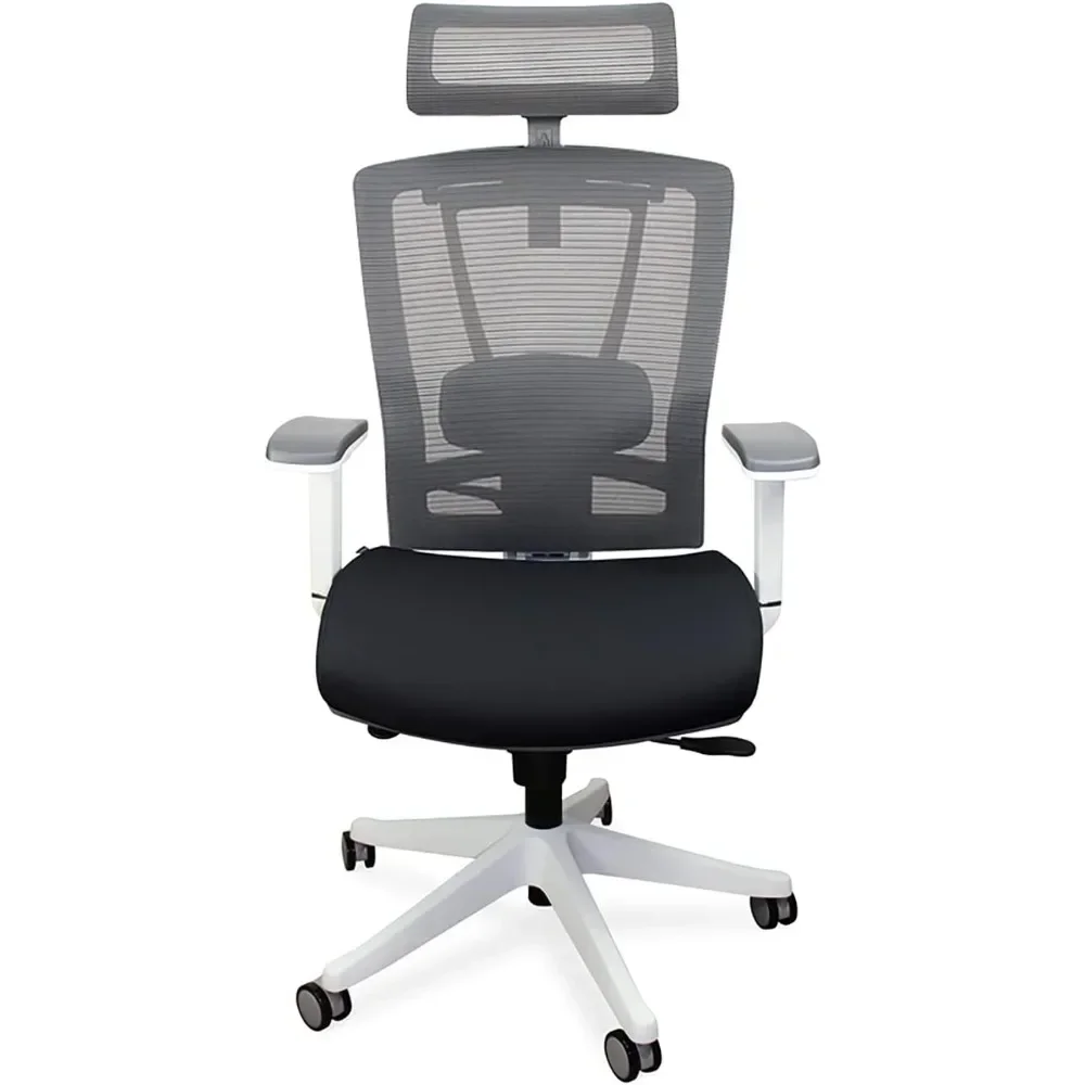 Premium Ergonomic Office Chair for Computer or Gaming, with Wheels, Lumbar Support, Adjustable Seat, Headrest, and Armrests