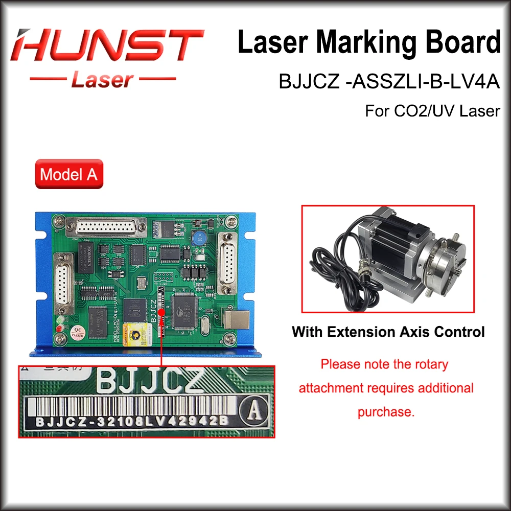 HUNST Co2 UV Laser Marking Controller JCZ LMC-DIGIT-LV4 Marking Board BJJCZ EzCad for 10.6um Co2 Marking Laser Tube