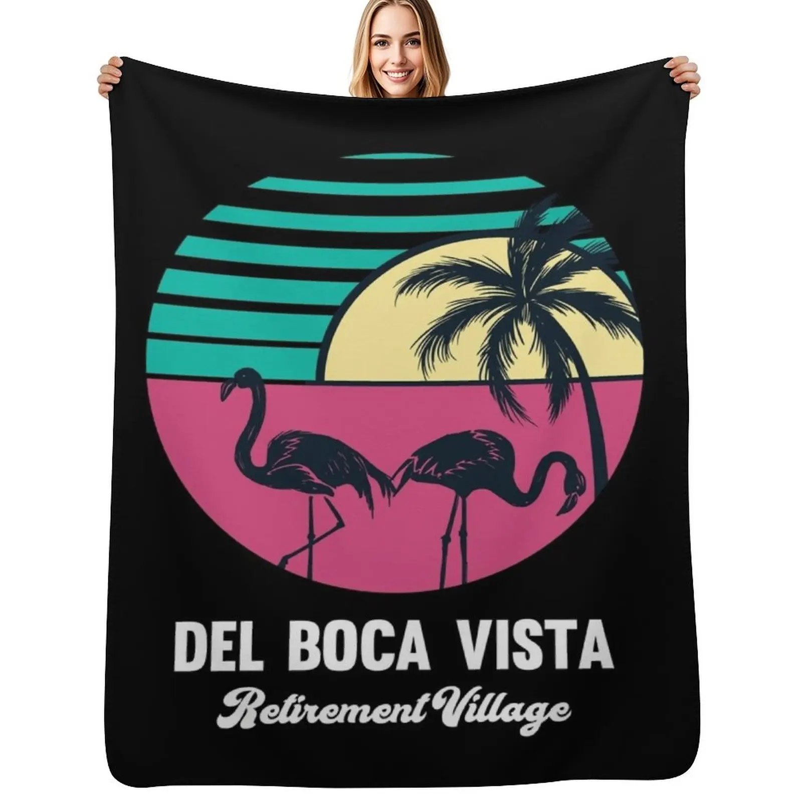 

Del Boca Vista Retirement Village Throw Blanket Long Lasting Soft Plush Blanket for Daily Use