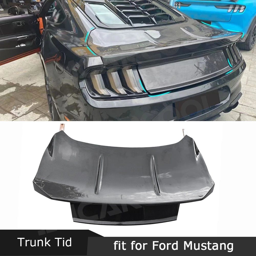 

For Ford Mustang 2015-2018 Carbon Fiber Car Rear Bumper Trunk Lid Body Kit Cars Accessories