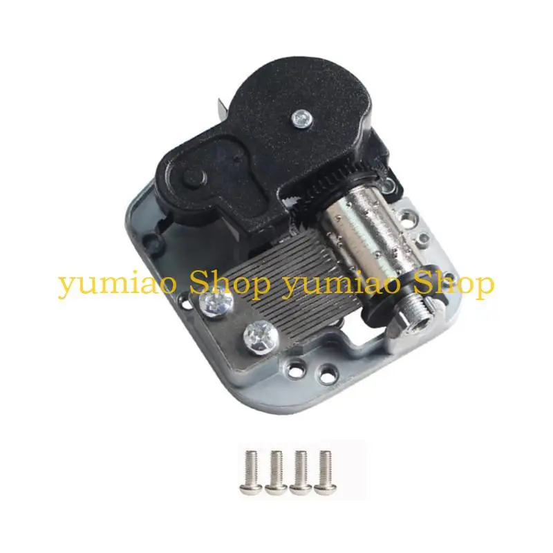 

587B DIY Hand Crank Music Box Movement Printed Model with Metal Components Screws for Home Decoration