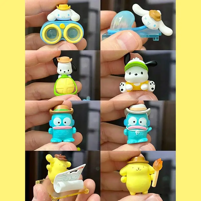 Genuine Sanrio Little Explorer Series MINI Micro Box Blind Box Figure Trendy Peripheral Desktop Ornaments Toys Gifts