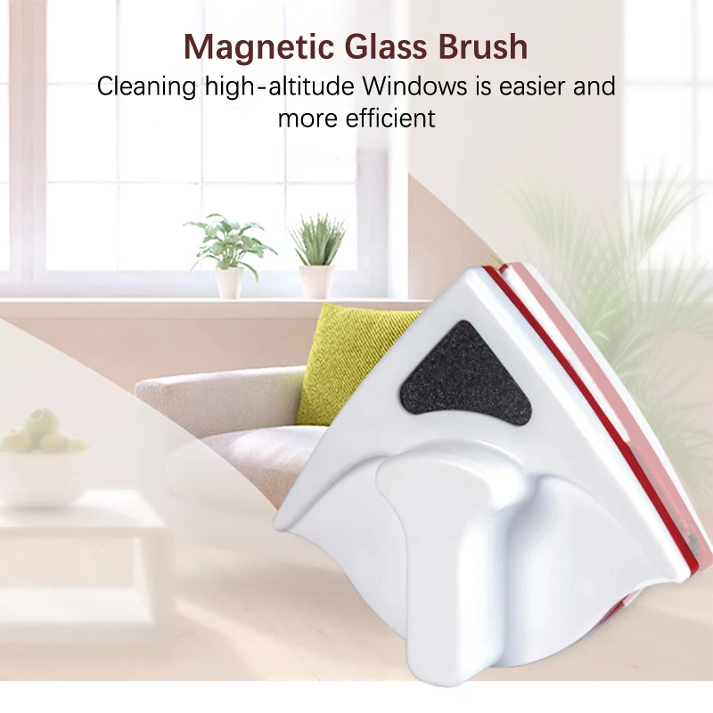 Double Side Magnet Glass Cleaner Brush Magnetic Window Wiper For High-Rise Glazing Cleaning Tool