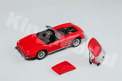 Kingmodel 1:64 250GT Convertible plata azul rojo coche modelo fundido a presión