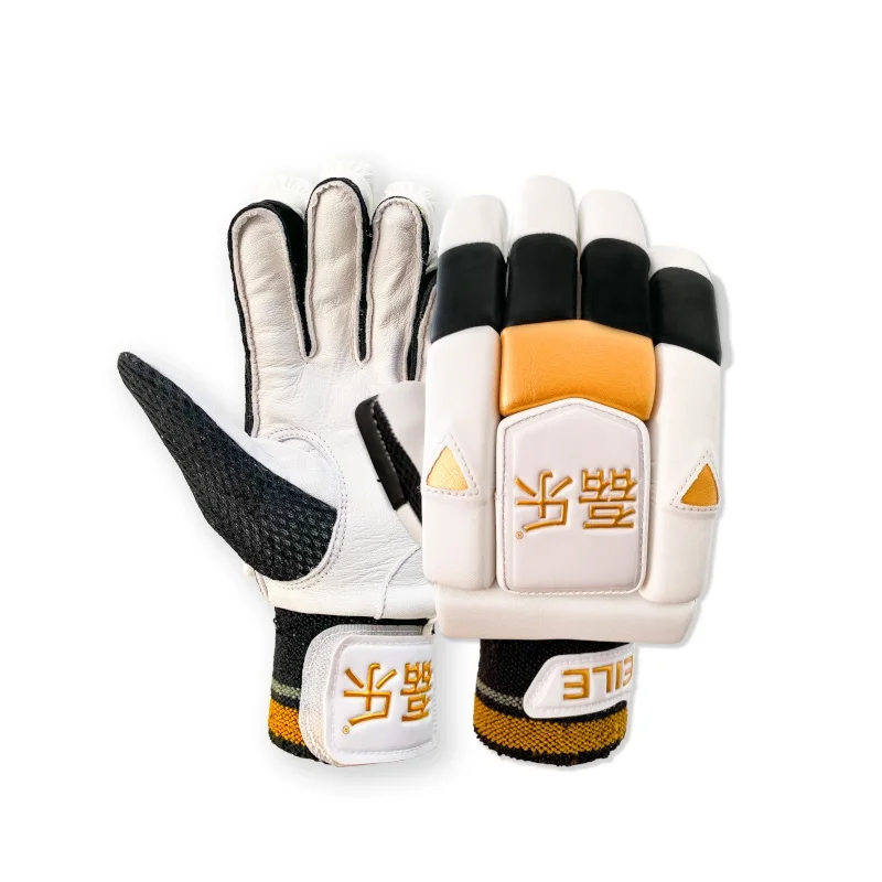 Gants de cricket respirants et rembourrés pour la pratique, les membres de l\'équipe junior forment les étudiants pour s\'entraîner, protège-mains