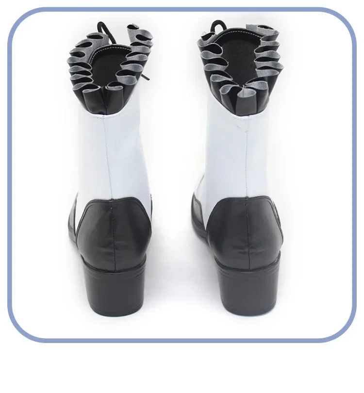 PJSK Akiyama Mizuki Cosplay Shoes Halloween Carnival Boots PU Leather Shoes Game Accessories Cosplay Props Custom Made
