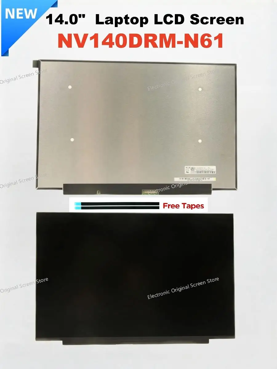 

14,0-дюймовый ЖК-экран для ноутбука 2240×1400 NV140DRM-N61 V8.0 V8.1 V8.2, 40-контактный дисплей eDP, сменная панель