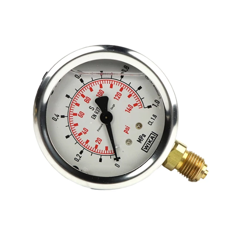 0-600Bar 63mm Dial Hydraulic Water Pressure Gauge Meter oil filled brass manometer