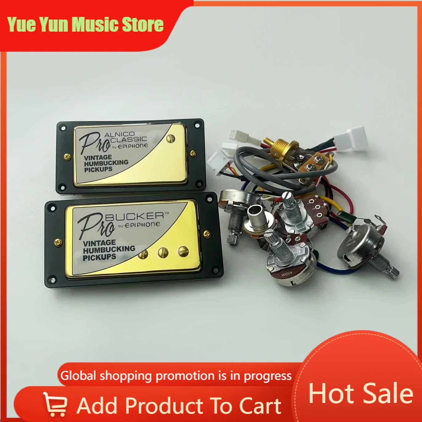 

Alnico Classic pro Bucker Humbucker Guitar Pickups Yue Yun Music Store Electric Guitar Musical Instrument Accessories