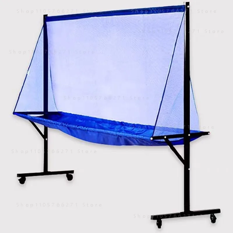 Table Tennis Ball Catcher Net Stand Floor Type Pick Up Collector Mobile Rack