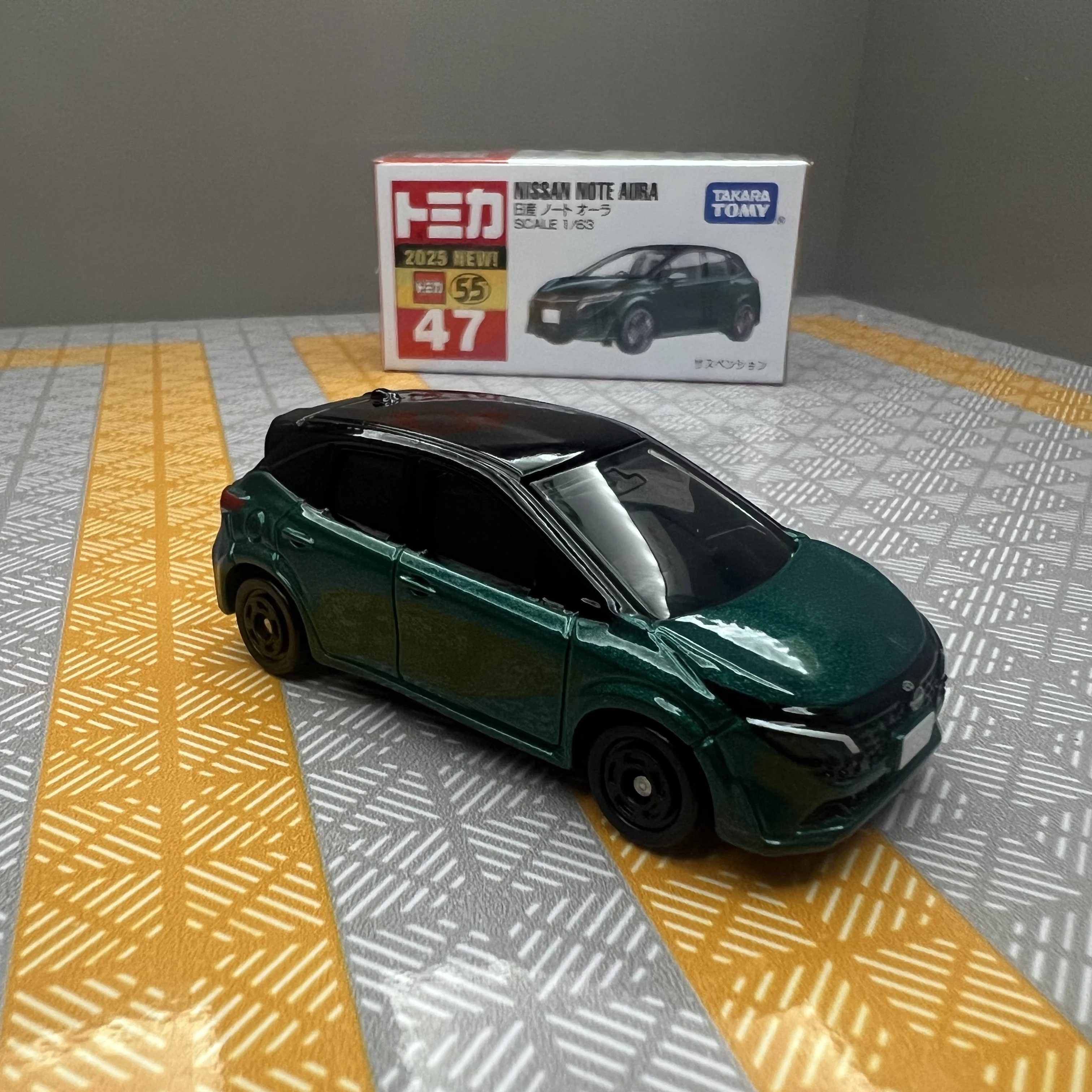 Takara Tomy Tomica n° 47 Nissan Notebook Aura Mini voiture jouet alliage jouets véhicule à moteur moulé sous pression modèle en métal pour les enfants