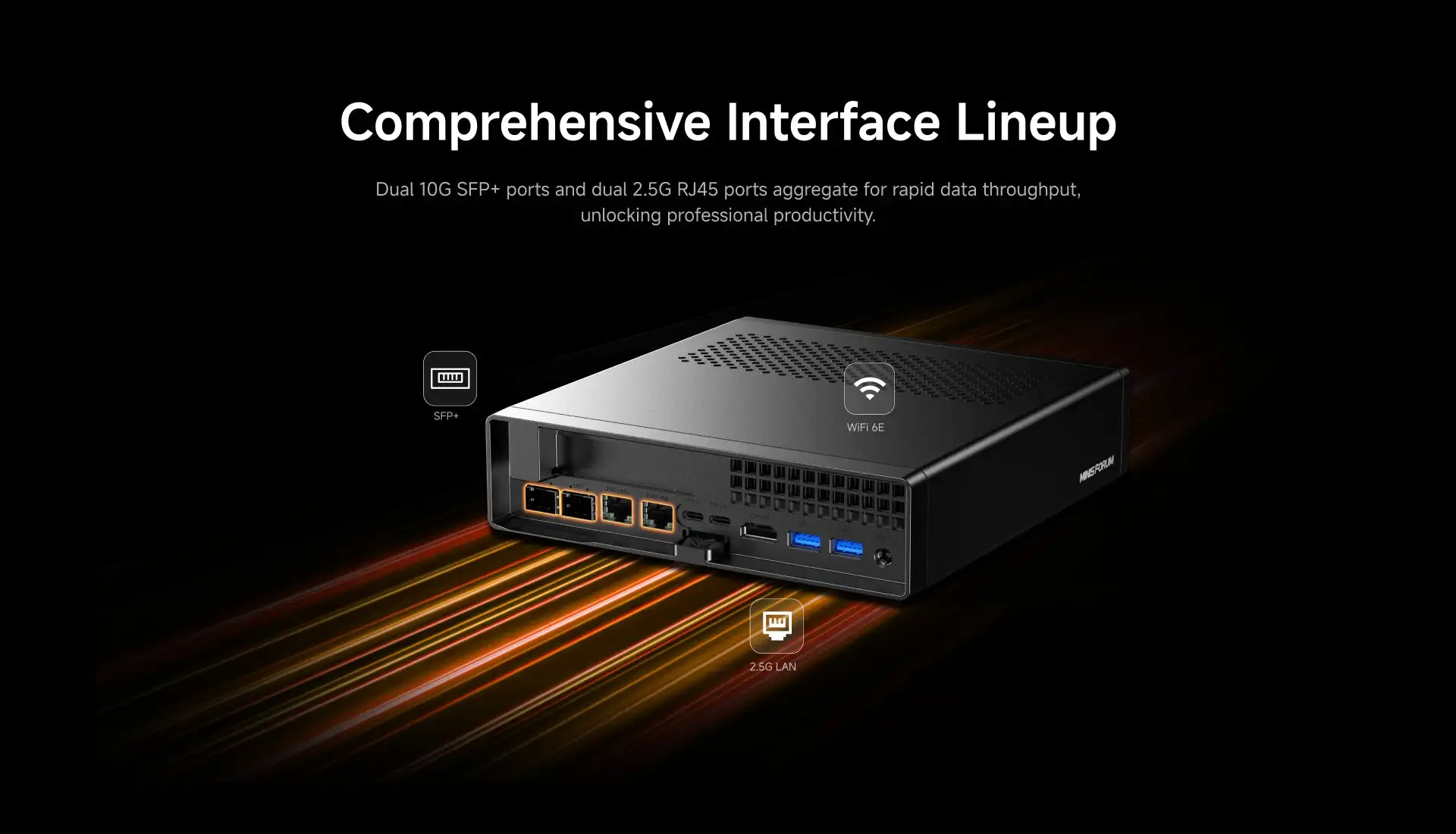MINISFORUM MS-A2 Mini PC AMD Ryzen 9 9955HX 7940HX 2x10G SFP 2*2