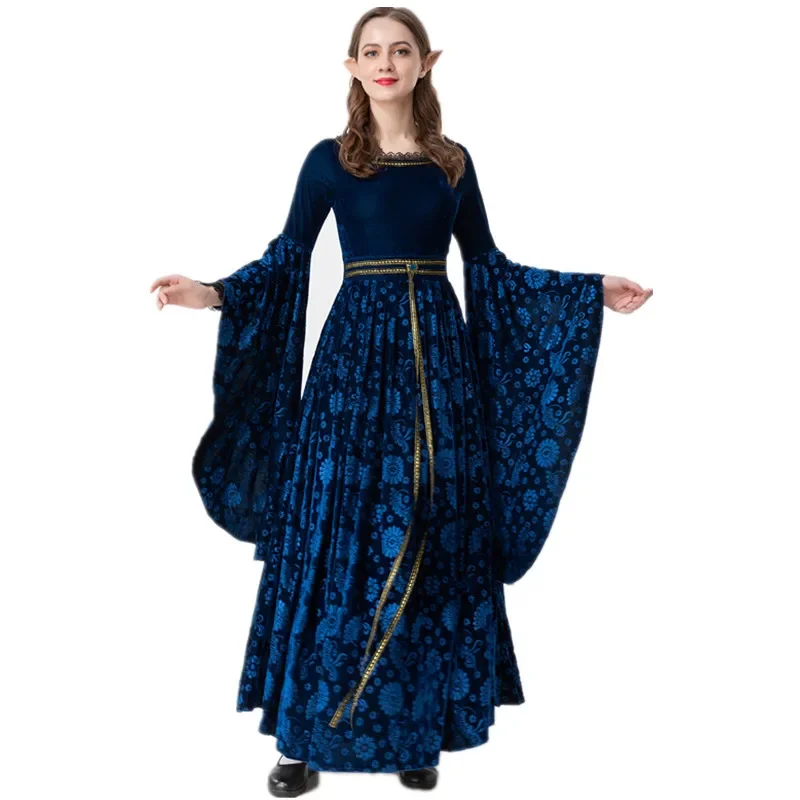 Costume de Cosplay reine gothique Vintage européenne médiévale, robe de soirée de princesse victorienne du palais de la R