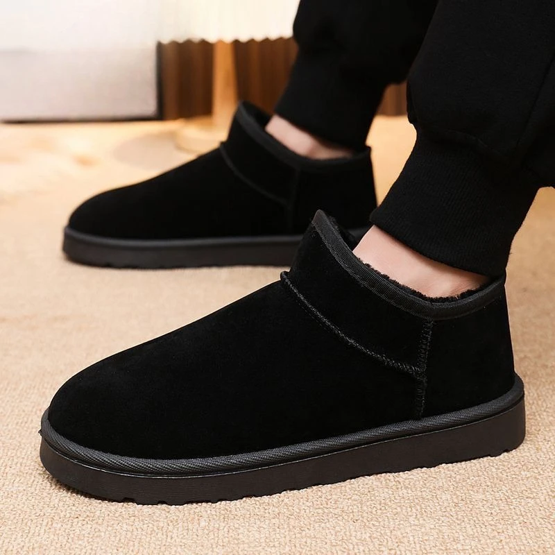 

Новинка 2025, мужские зимние зимние ботинки, теплые кроссовки на утолщенной флисовой подкладке для мужчин, противохолодные уличные ботинки с термоизоляцией