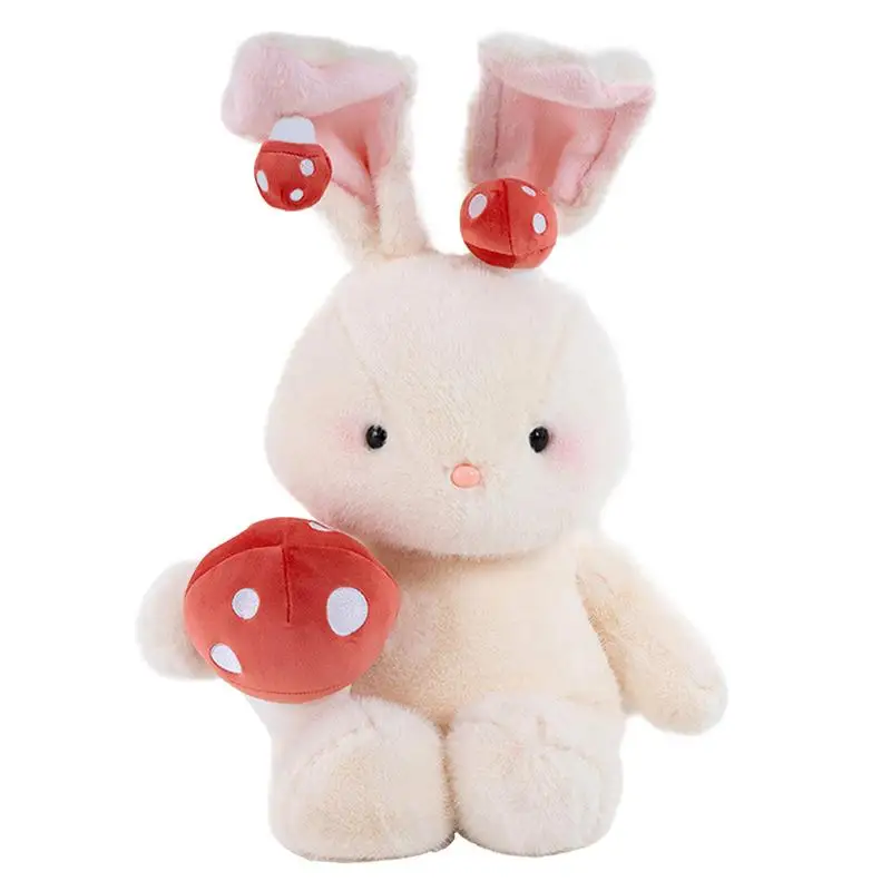 Stuffed Bunny Plush Stuffed Figure Toy With Mushroom Cuddly Character Collection Hugging Plush Dolls For Home Decoration Toy