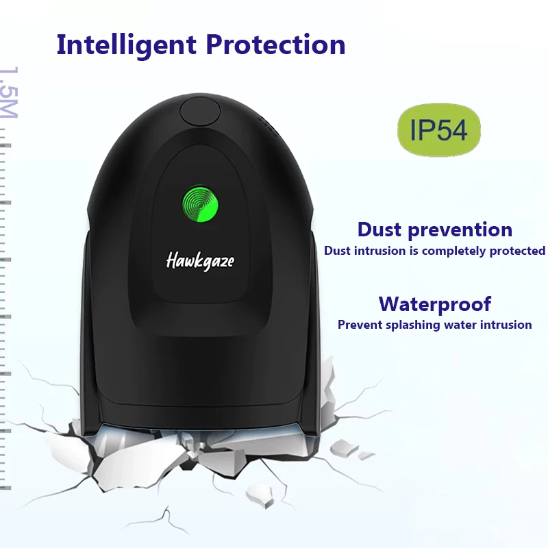 2D 1D Handheld Wireless Barcode Scanner Scanning Gun Wired Usb Bar Qr Code Reader Store Supermarket Warehouse Inventory