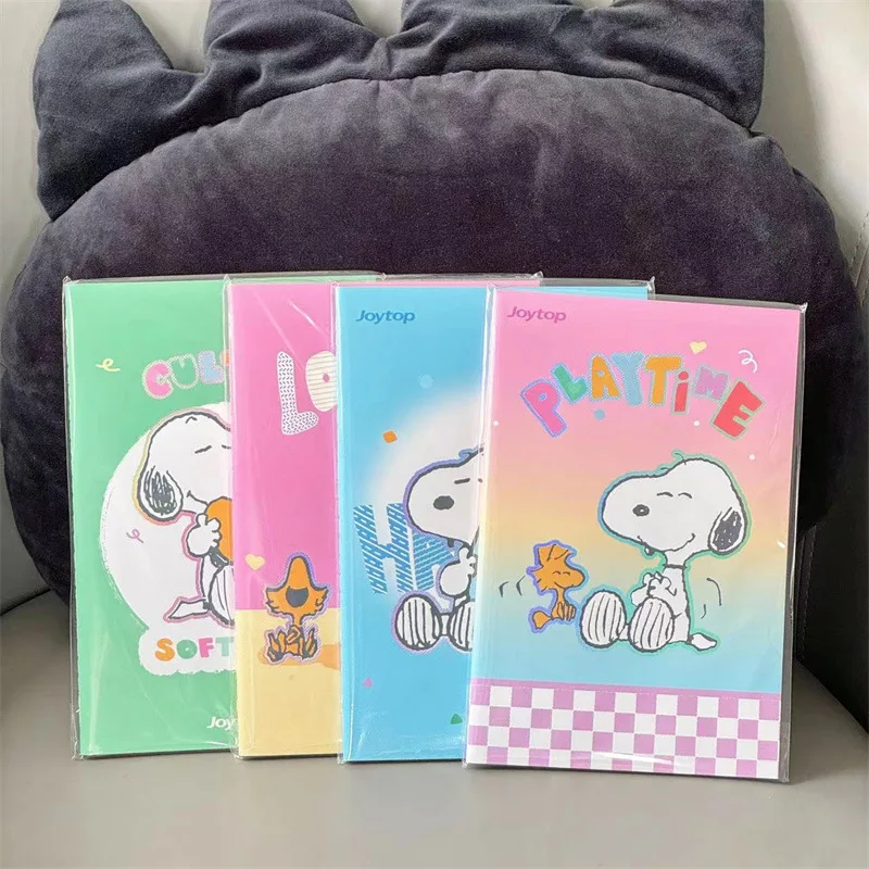 

4 шт. арахис Kawaii Snoopy блокнот с горизонтальной линией тетрадь для студентов школьные принадлежности милая девушка подарок на день рождения для детей