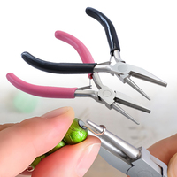 1PC Wire Looping Pliers 5'' Round Concave Pliers Precision Wire Bending Tools for DIY Jewelry Making Hobby Projects