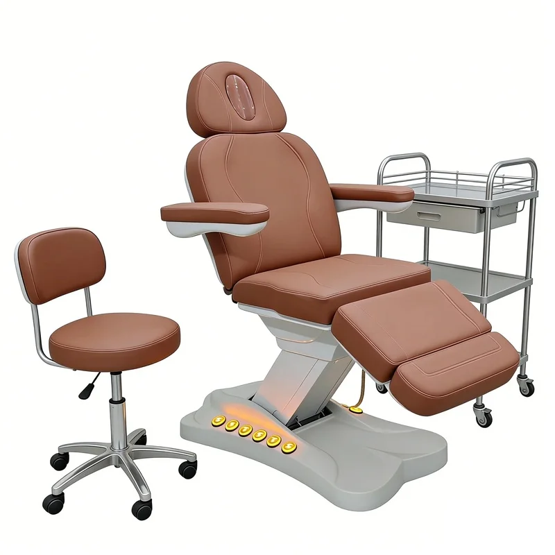 Medical Spa Treatment Table Examination Bed Tattoo Couch Electric Adjustable Modern Foldable Massage Table Salon Beauty Chair