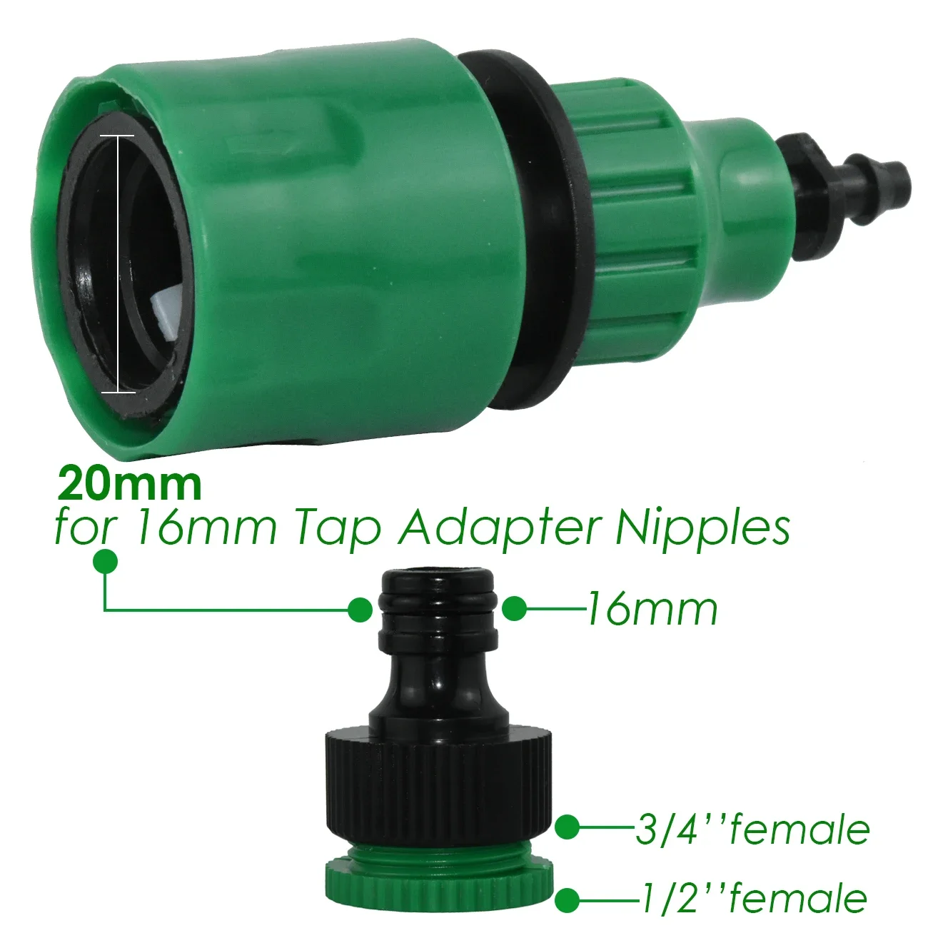 5pcs Water Pipe Quick Connector Plastic Hose Pipe Connector For Garden Pipeline Drip Irrigation System Watering Equipment Parts gallery 2