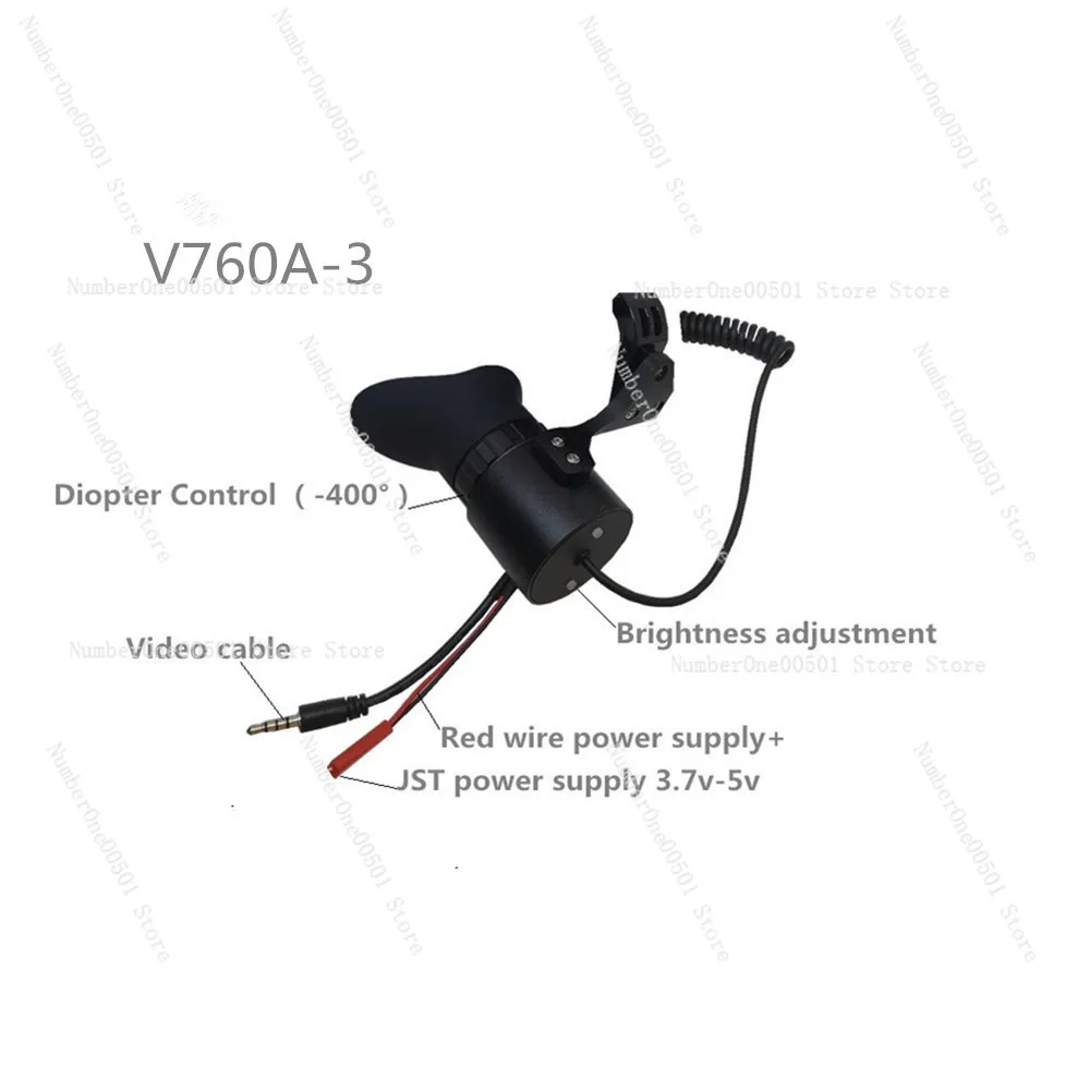 

80 Inch Head Mounted Portable Display 0.39 Inch OLED Screen 12X Eyepiece Diopter Adjustment Supported