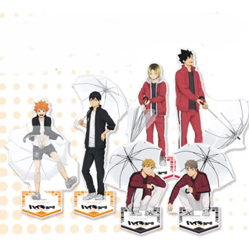 Game Tetsurou Kuroo Shoyo Hinata Tobio Kageyama Acrylic Stand Doll Anime Kenma Kozume Figure Model Plate Cosplay Toy for Gift