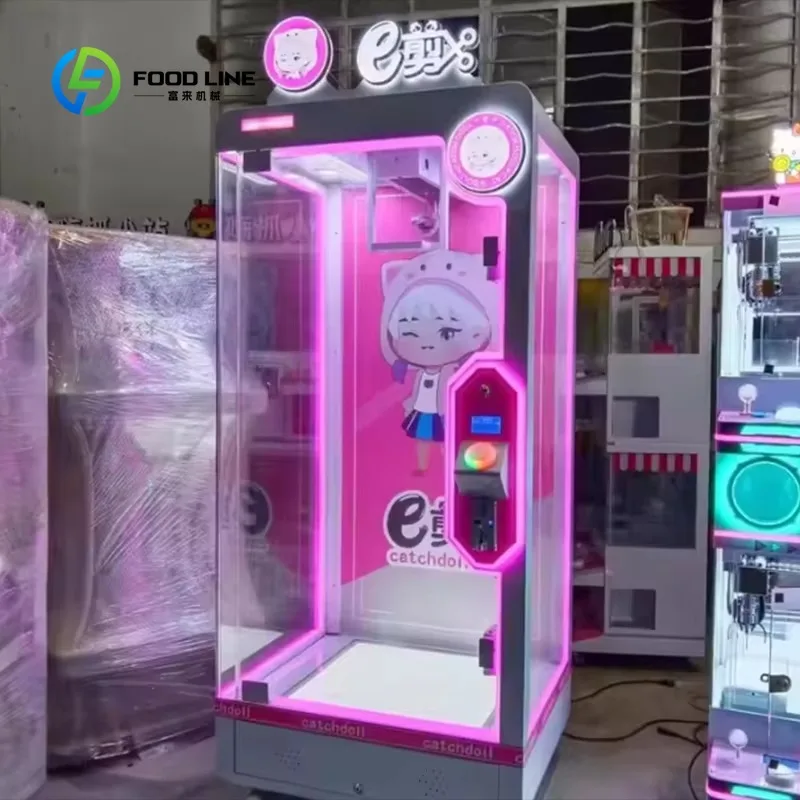 Custom Coin Operated String Cut Scissors Machine, Large Doll Prize Game Mainboard Equipment for Amusement Park Shopping