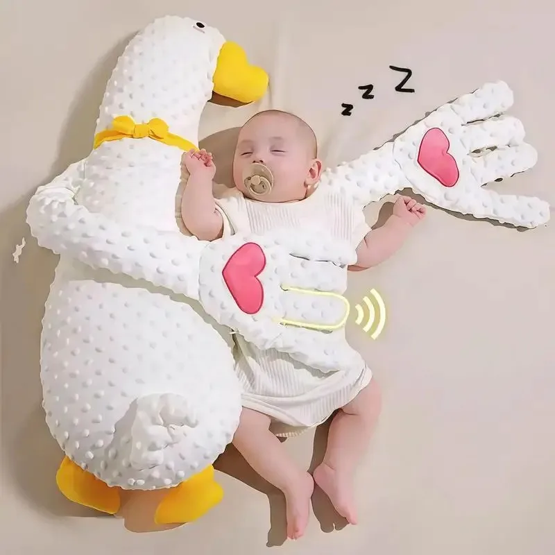 

【Best-selling】Baby Patting Sleeping Toy Palm Hand 3 Speed Startle Prevention Pat Pillow Duck Aid Companion For & Toddler