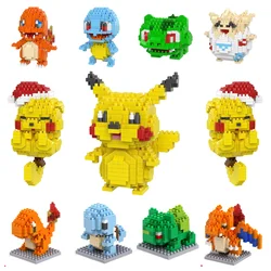 Pokemon new 108 style Small Simple Building Blocks Pikachu Action Toys Graphics Diamond Mini Model Pocket Monster Collect Gift