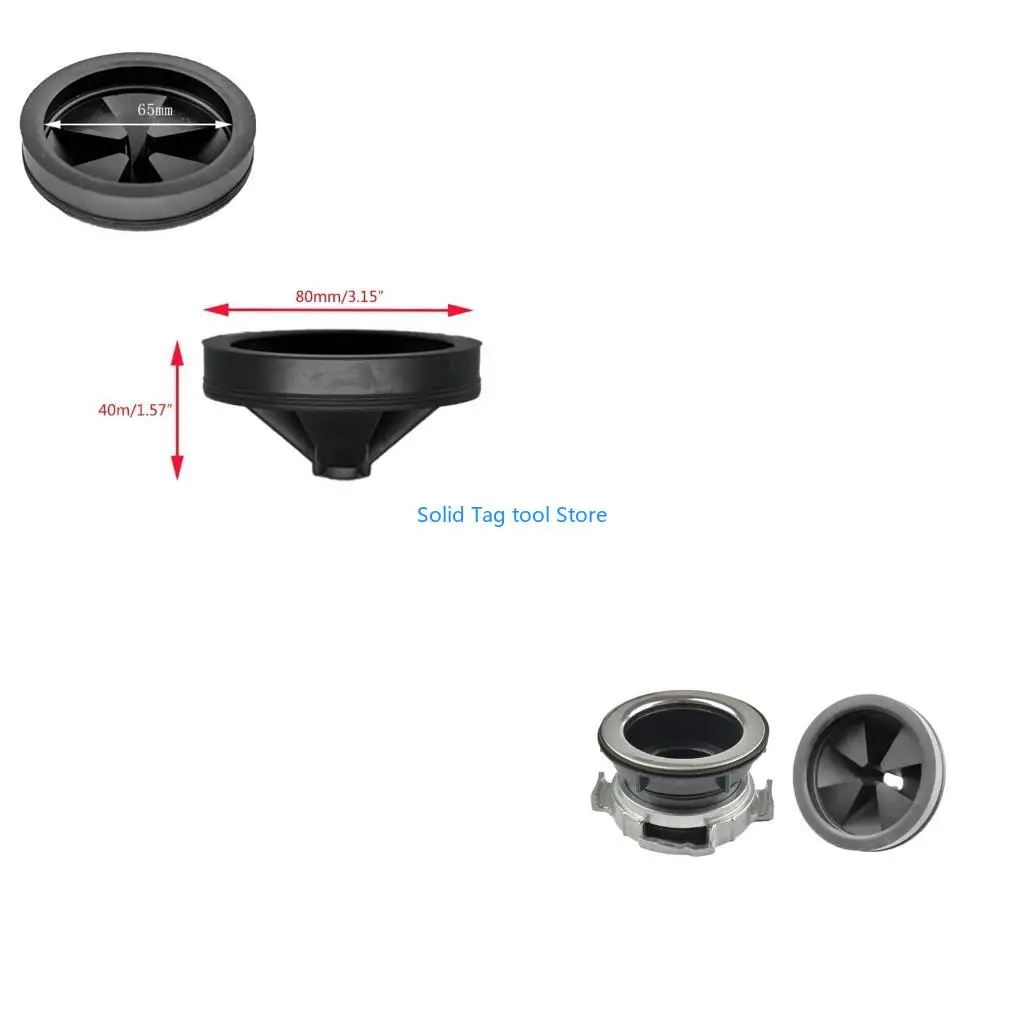

4XFD Silicone Waste Disposer Anti Splashing Cover for InSinkErator Kitchen Sink Drain Strainer 80mm