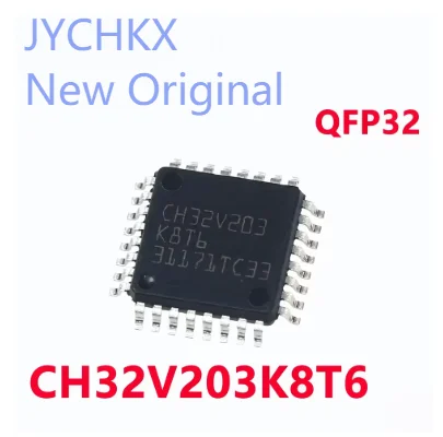 5-10/PCS CH32V203K8T6 LQFP32 WCH RISC‑V Microcontroller IC 32‑Bit MCU Chip For DIY Development Circuit Board Repair