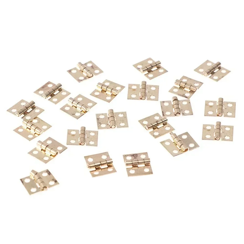 

New Practical 50pcs Hinge Box Hinge Gold Mini 50pc 8*10mm Accessories Brass Fitttings For Craft Door Box Hot Sale