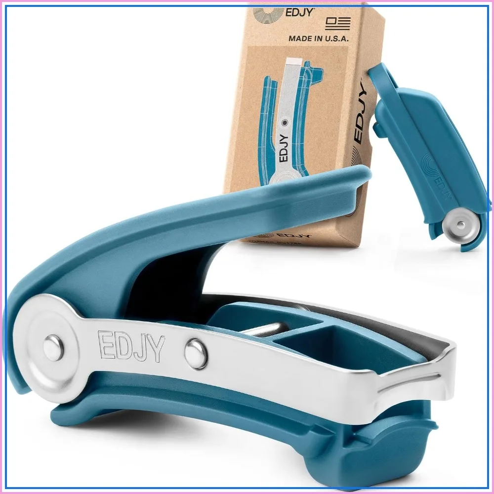Precision Toenail Cutter - Stainless Steel, Ergonomic, for Thick Nails, Blue