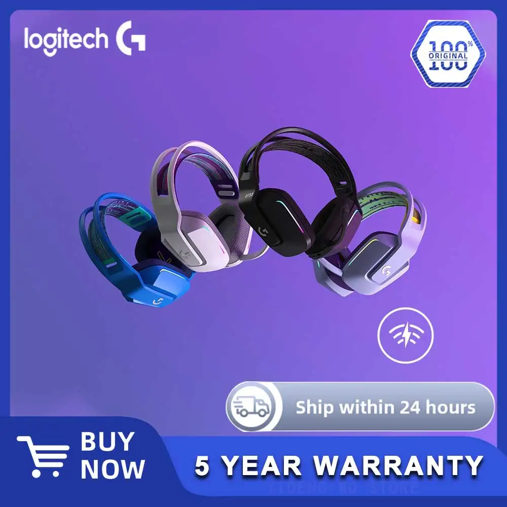 سماعة الألعاب اللاسلكية Logitech G733 - سماعة الألعاب مع صوت محيطي 7.1 وميكروفون لتطين الصوت
