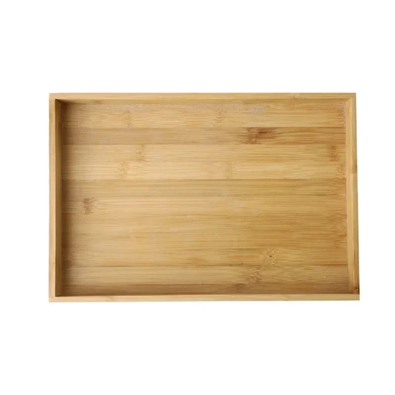 Japanese Style bamboo wood tray Square Wood Plate Dinner plate Bamboo Tea plate Restaurant Hotel wooden fruit tray teapot tray