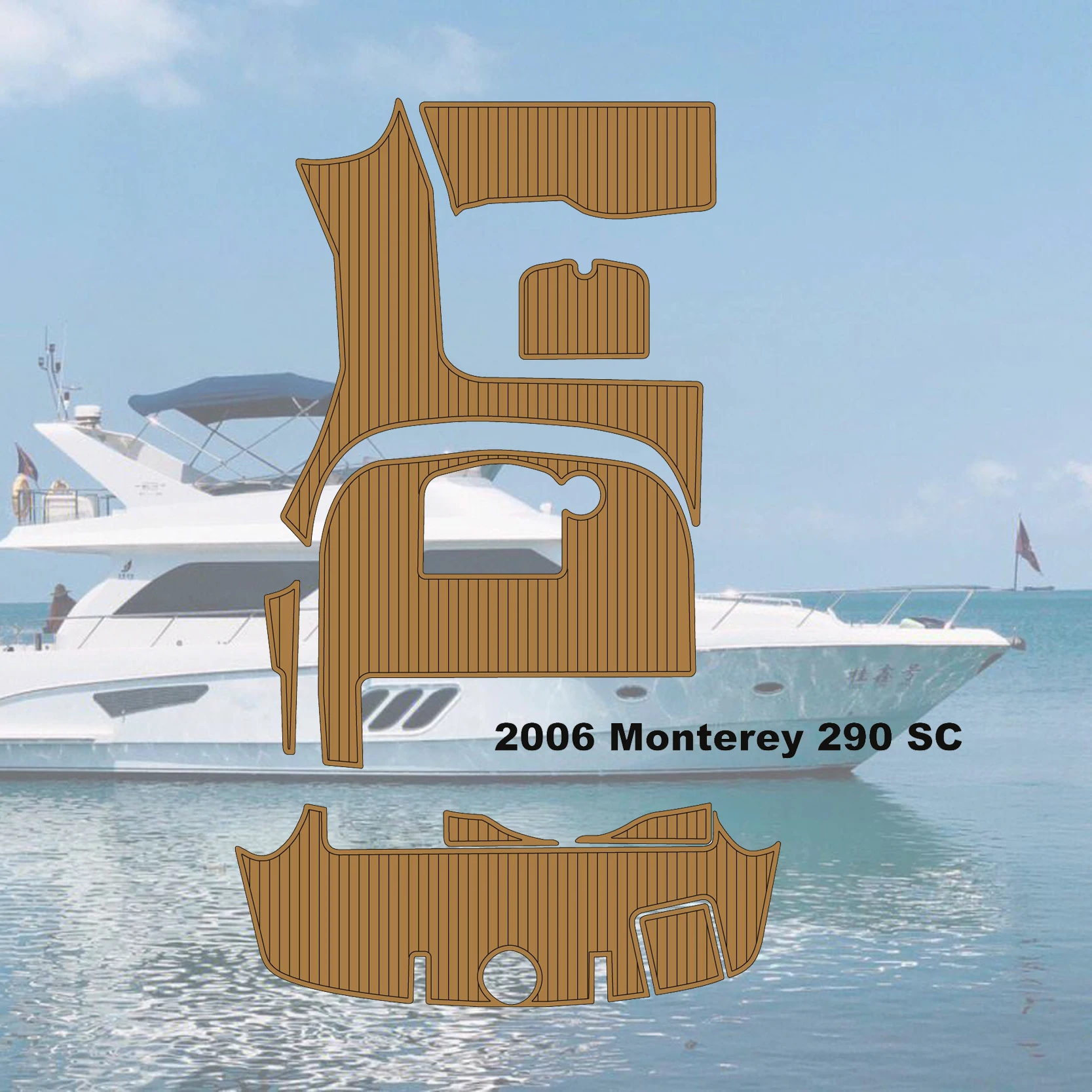 

Yacht EVA Foam Marine Flooring Mat Teak Decking Sheet Pads Anti Skid For 2006 Monterey 290 SC ﻿