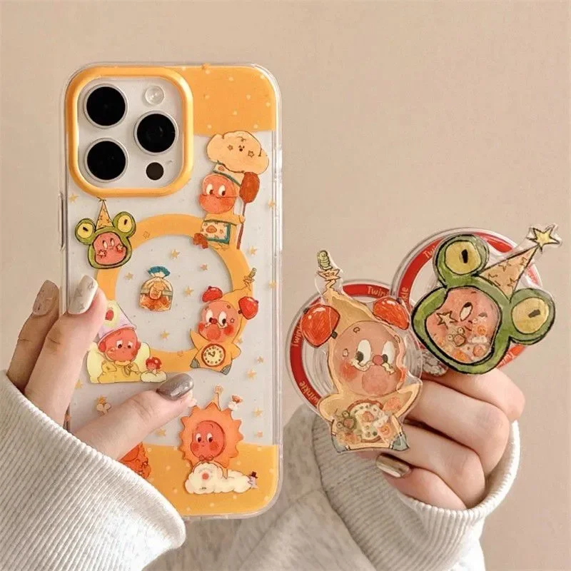 

new Twinkle Star Magnetic Phone Case For iPhone17 17AIR 17PROMAX 16 Pro 14 13MINI 15Pro 12 11 XS quicksand Magnetic Holde