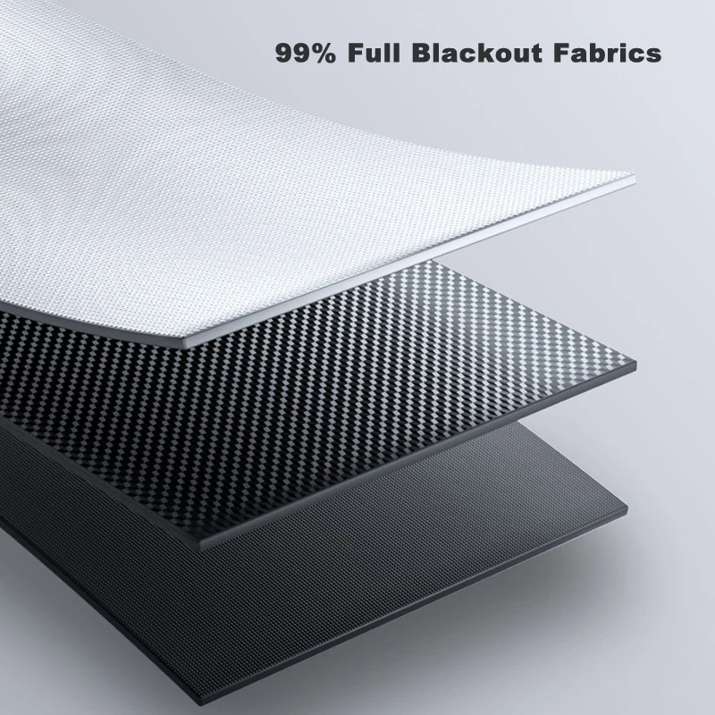 Cordless Retractable Roller Shades Vehicle Curtain Supplies Solar Window Blinds Without Drill Interior Guard Total Blackout view 5