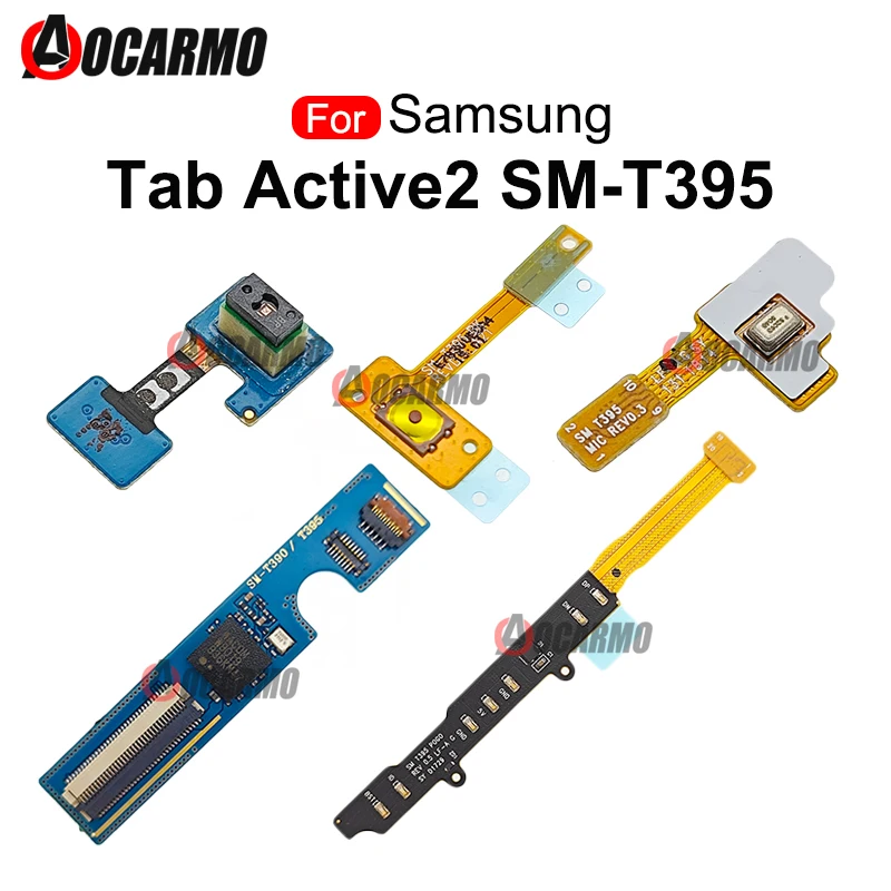 Ambient Light Induction Sensor + Mic Phone Buttoms And Small Board Flex Cable For Samsung Galaxy Tab Active 2 Active2 SM- T395