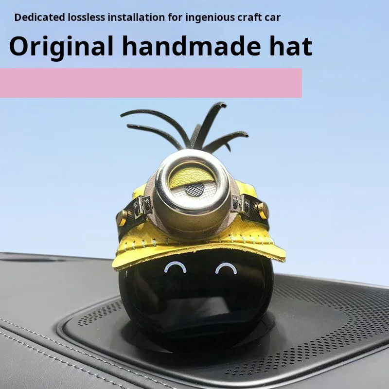 

For Weilai Nomi Little Yellow Hat 22 Style 23 Head layer 20 cowhide decoration ES6 ES8 EC6 ET5 ET7 Headdress cars accessories