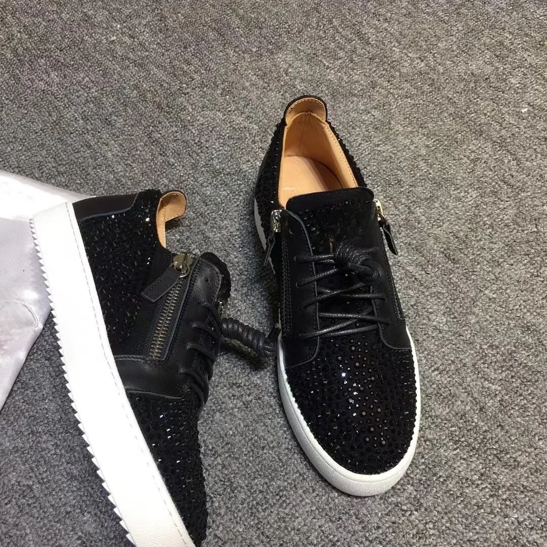 

New Fashion Casual Sneakers for Men Brand Designer Women Tennis shoes Luxury Real Leather GZ Loafers Sports shoes 35-48 G0131