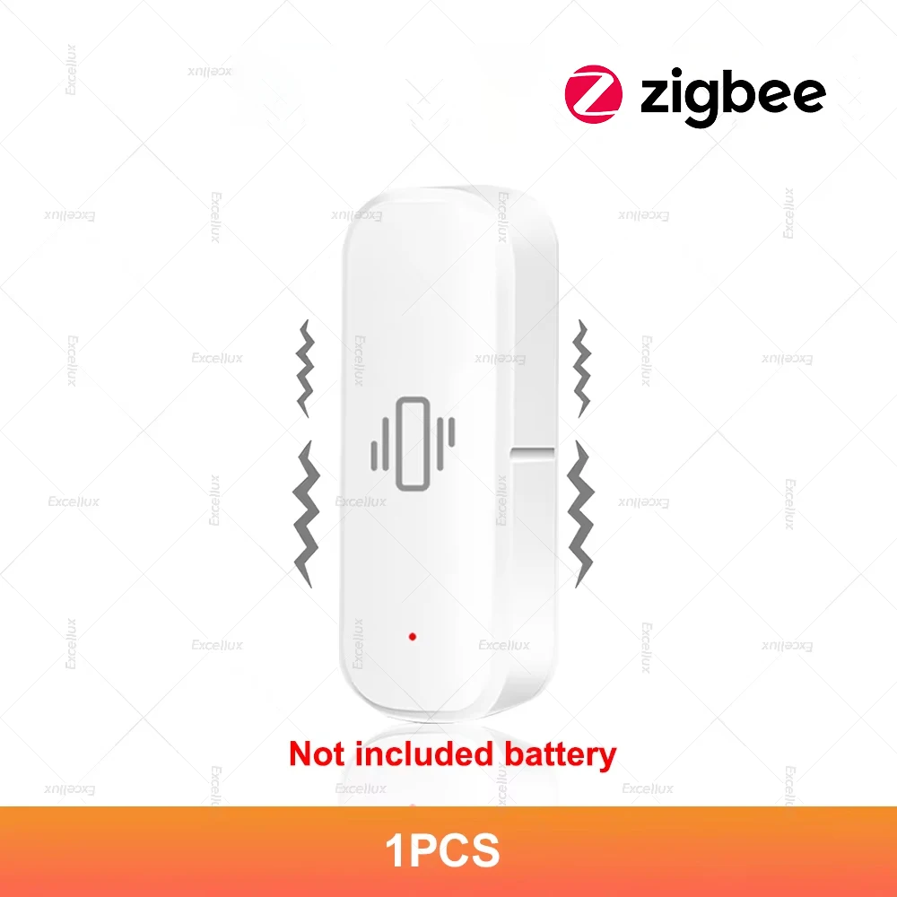 ZigBee Smart Trillingssensor Kanteldetector Monitor App Controle Beveiliging Zigbee Sensor Beweging ShockAlarm Ondersteuning Z2M