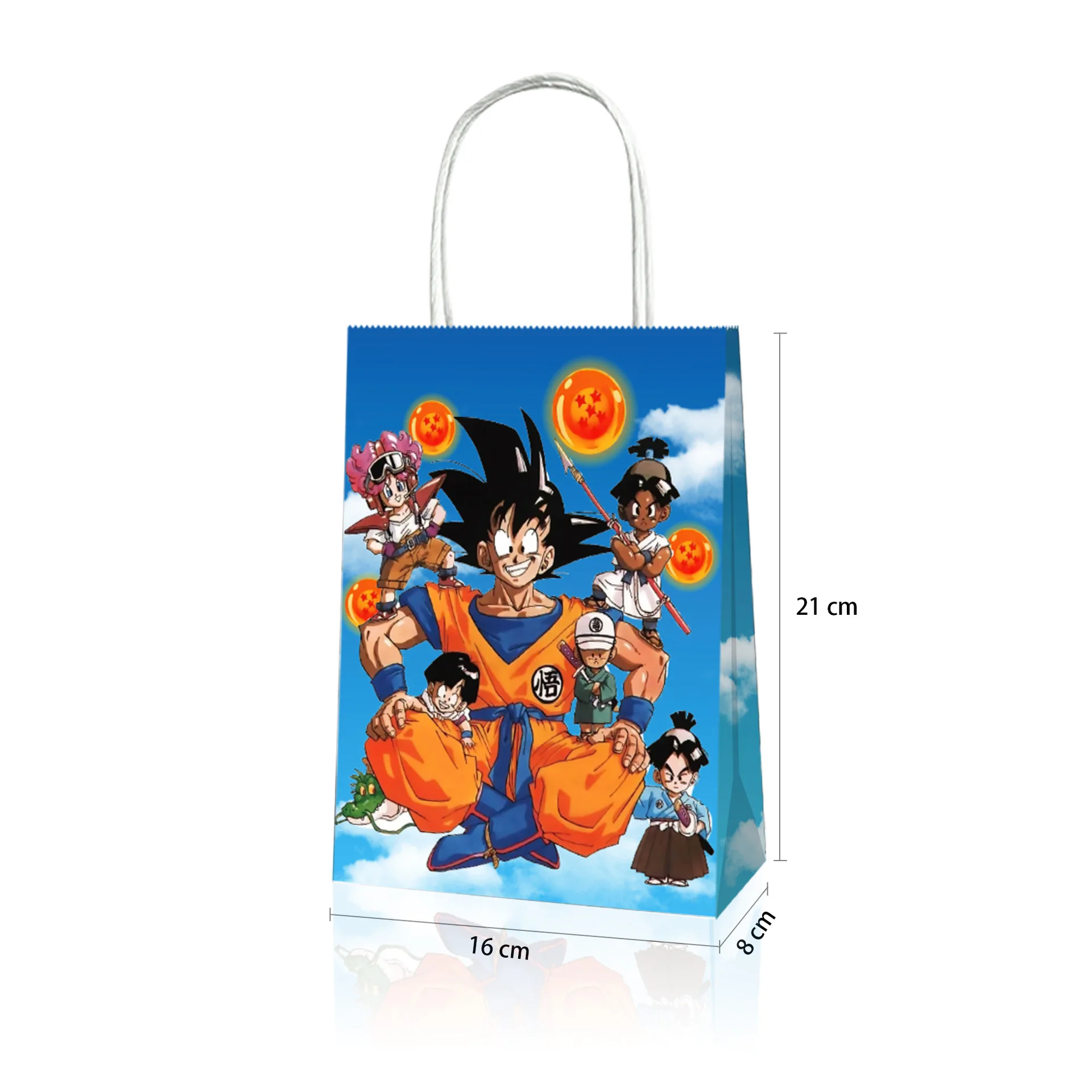 12PCS Dragon Ball Theme Party Decoration Balloon Kids Birthday Party Gift Bags Baby Shower Dragon Ball Toys Event Supplies