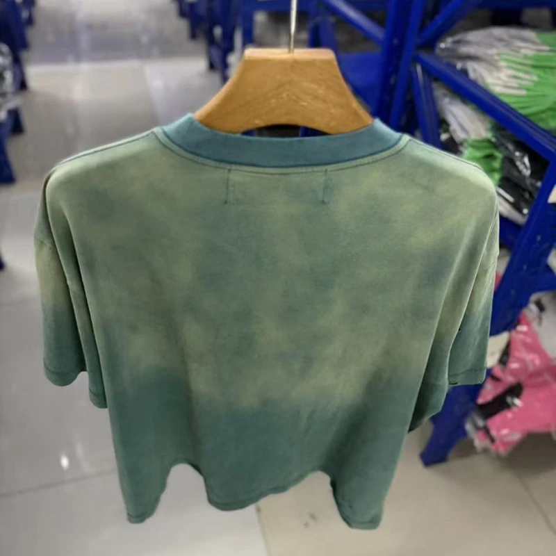 Vintage Paly T-shirt High Street Distressed Letters Print Women Men Cotton Short Sleeve Oversized T Shirts
