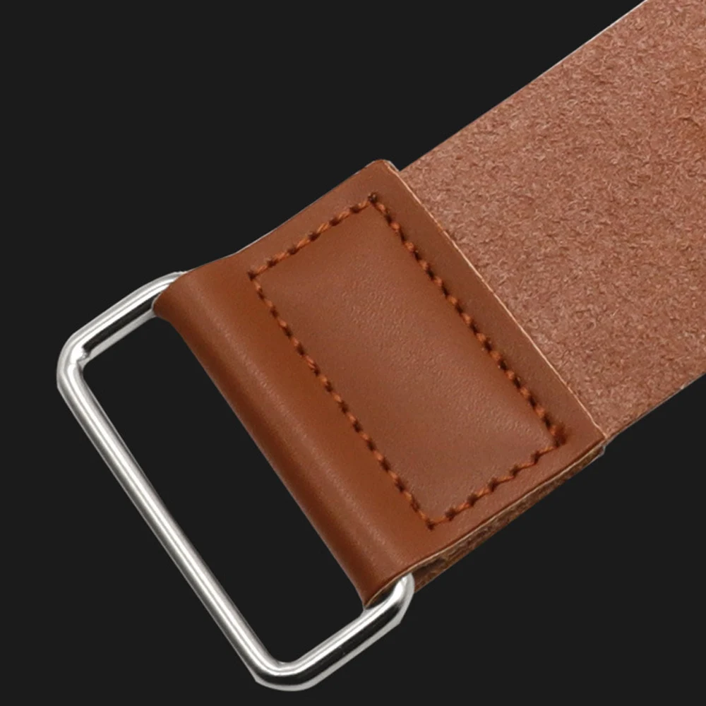 قطعة واحدة من حزام شحذ الجلد الفاخر، مبراة سكين فعالة قابلة للطي، حزام تلميع للحلاق، قابل للتعديل ومتين #6