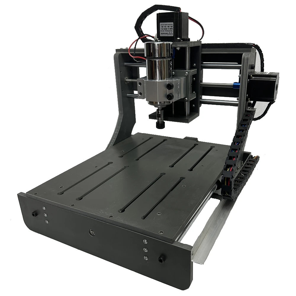 DIY 2030 PVC Frame USB 4 Axis CNC Engraving Machine 3020 Embossed Round Sculpture PCB PVC Milling Machine Hard Wood Router 300W