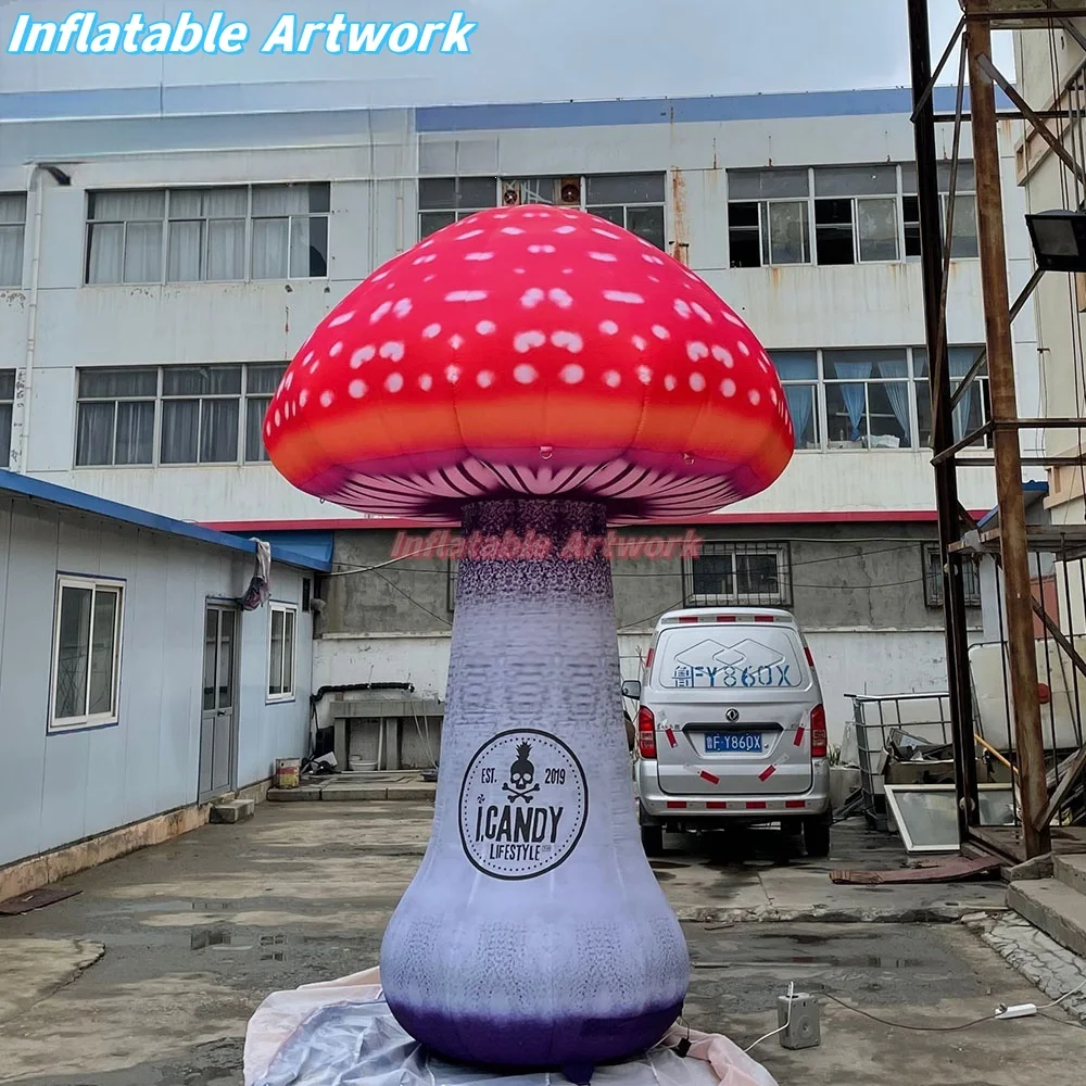 Personalized Large Blow up Mushroom for Birthday Celebration Stage Decoration Toys