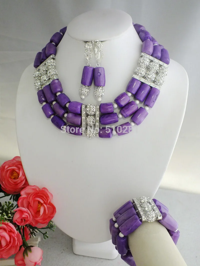 

Gorgeous African Coral Beads Bridal Jewelry Set African Beads Jewelry Set for Wedding