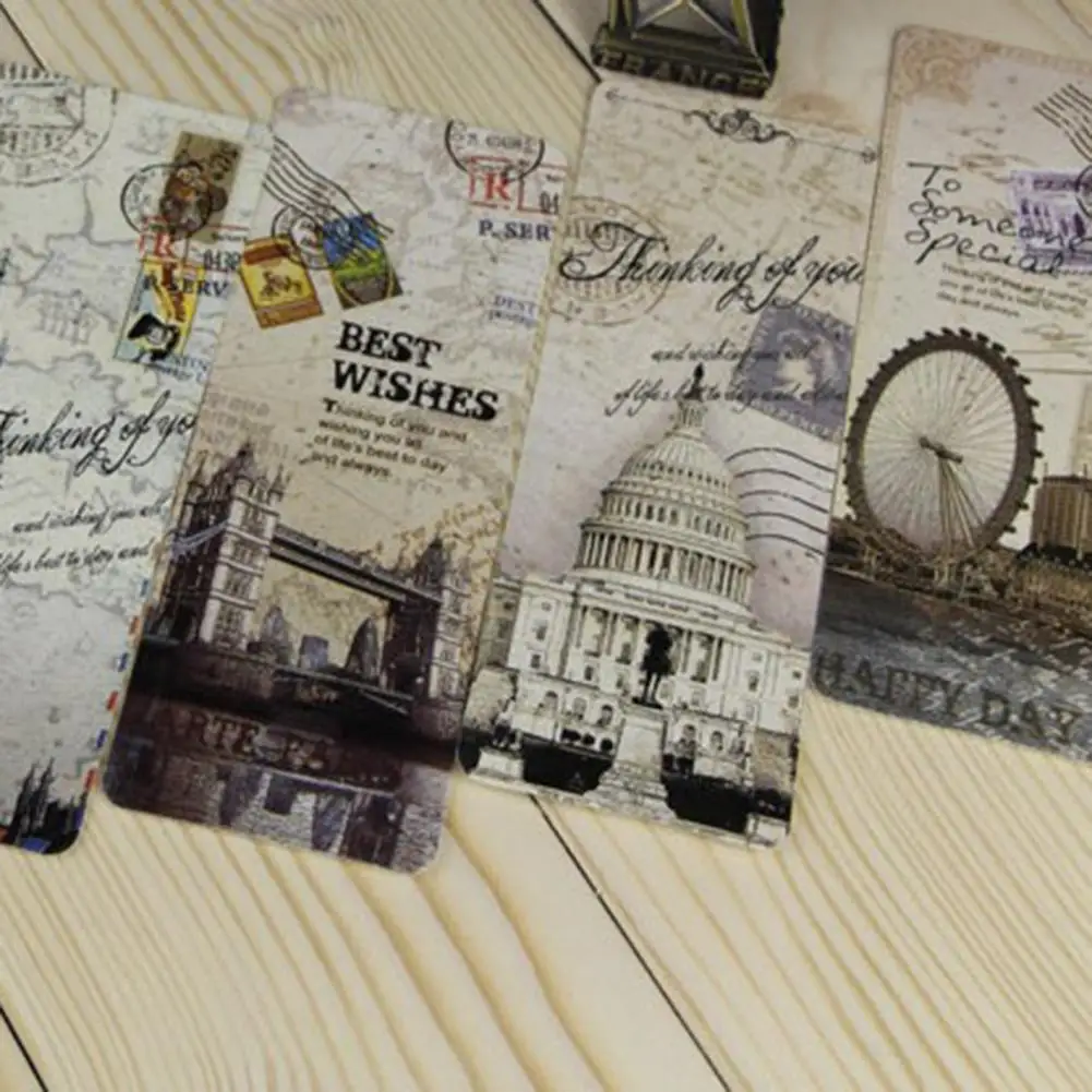 30Pcs segnalibro di carta alla moda materiale scolastico segnalibro di lettura segnalibro di lettura esotico retrò decorativo marcatura